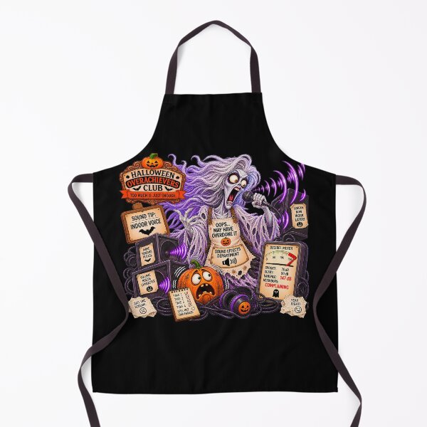 Item preview, ⚡HALLOWEEN OVERACHIEVERS CLUB -  Banshee Sound Effects Department - dark version designed and sold by WheelieGdArt.