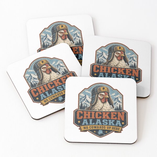Item preview, Chicken Alaska – No Cowards Up Here Retro Design designed and sold by HROC.