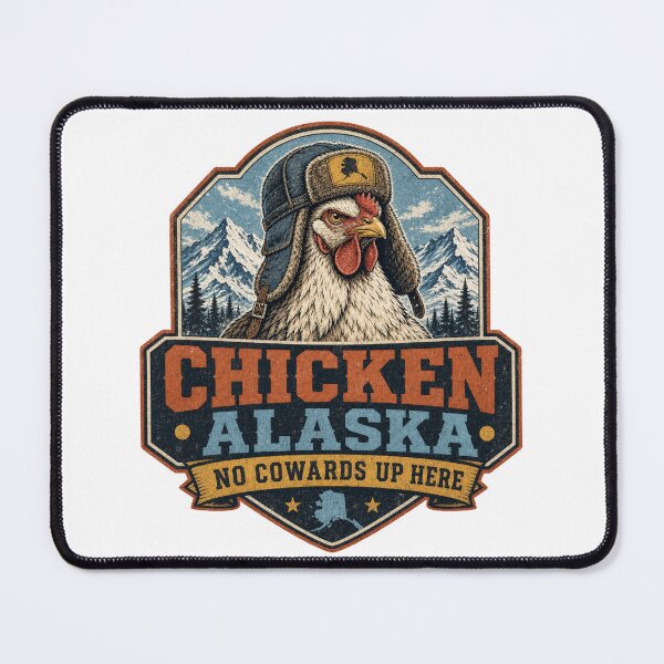 Item preview, Chicken Alaska – No Cowards Up Here Retro Design designed and sold by HROC.
