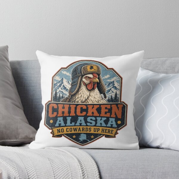 Item preview, Chicken Alaska – No Cowards Up Here Retro Design designed and sold by HROC.