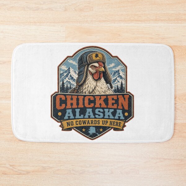 Item preview, Chicken Alaska – No Cowards Up Here Retro Design designed and sold by HROC.