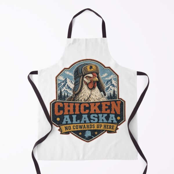 Item preview, Chicken Alaska – No Cowards Up Here Retro Design designed and sold by HROC.