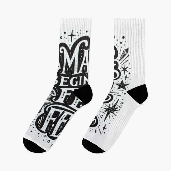 Item preview, Magic Begins Where Fear Ends Typography designed and sold by Lespribos .