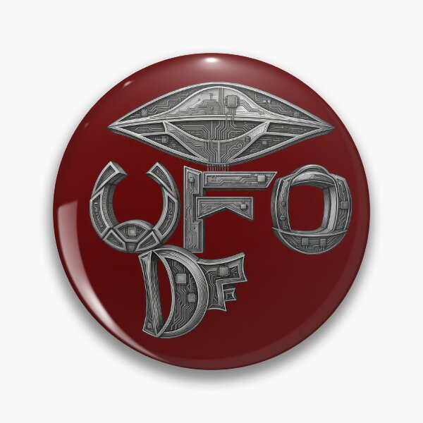 Item preview, UFO DF Metallic Core — Industrial Sci‑Fi Emblem Collection   UFO DF メタリック・コア — インダストリアルSFコレクション designed and sold by dragon580 // Waaa… the killer shark ran away.