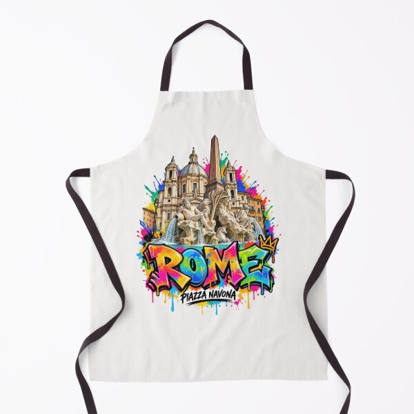 Item preview, Rome Piazza Navona Graffiti – Colorful Italian Street Art designed and sold by Earth Celebration Designs.