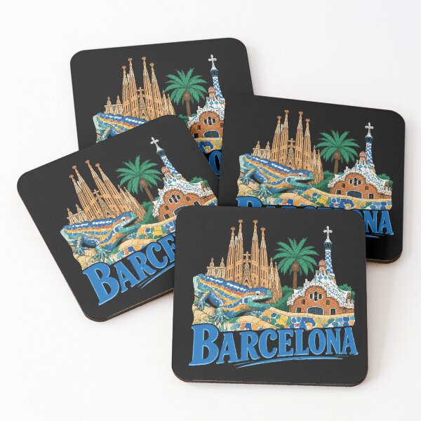 Item preview, Barcelona Mosaic Skyline designed and sold by DiyaLin009.