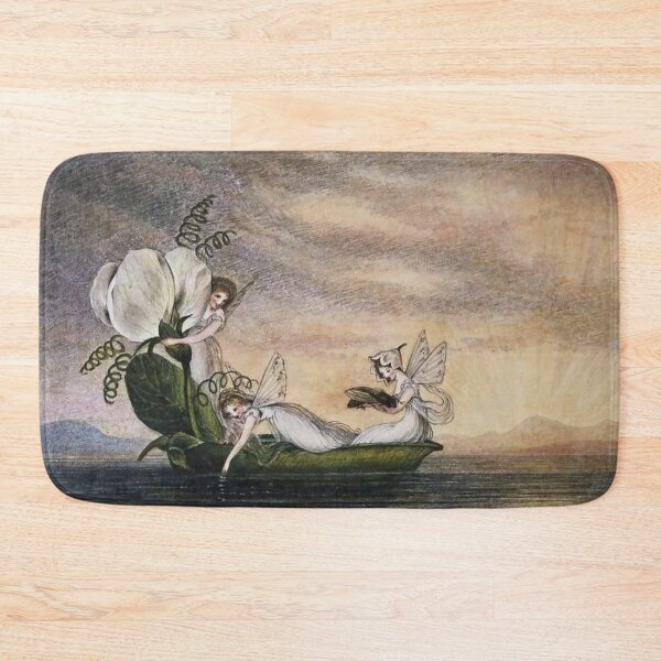 Item preview, Fairy Wall Art, Fairies Floating Downstream in a Peapod, Amelia Jane Murray designed and sold by RickE.