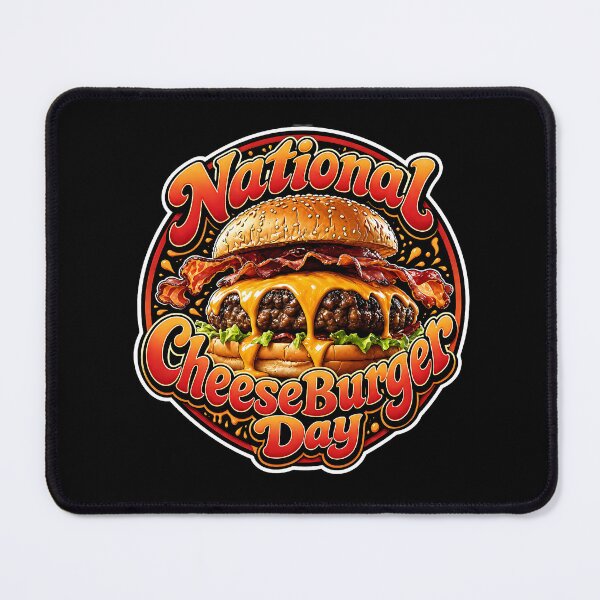 Item preview, National Cheeseburger Day Bacon Burger Foodies Designed designed and sold by Wilcox PhotoArt.