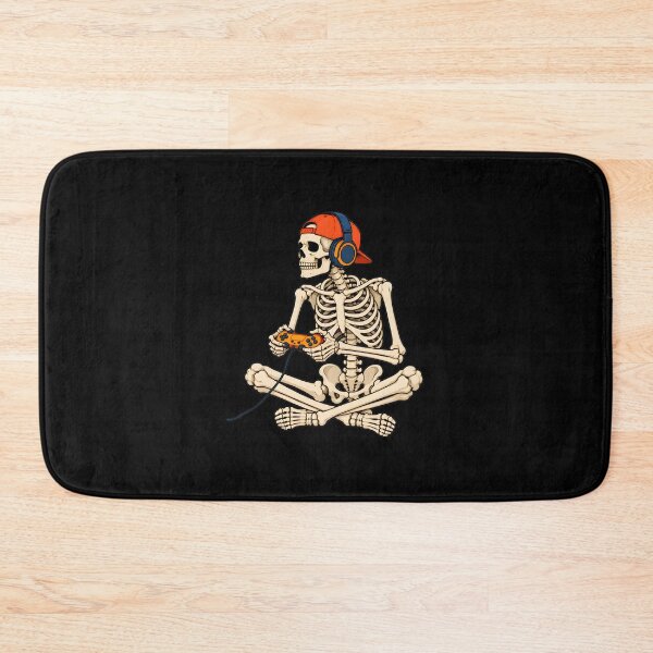 Item preview, Skeleton Gamer with Headphones and Controller designed and sold by OlyvieArt.