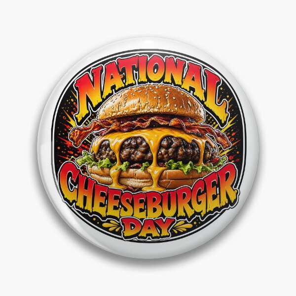 Item preview, National Cheeseburger Day Bacon Burger Foodie Design designed and sold by Wilcox PhotoArt.