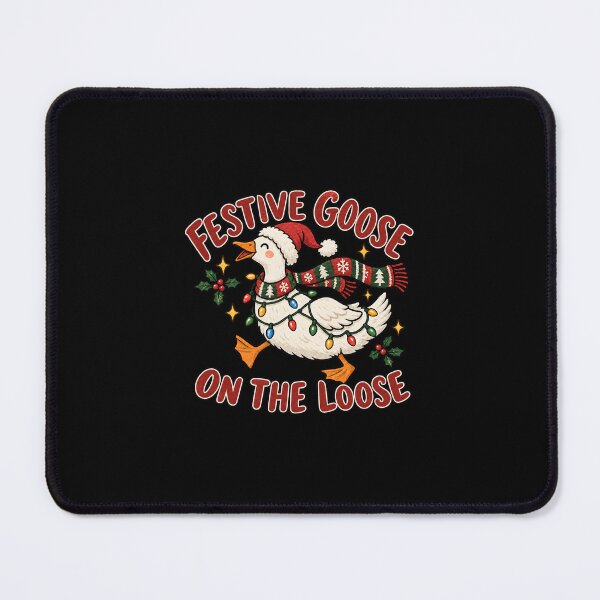 Item preview, Festive Goose on the Loose Christmas Illustration designed and sold by AMICO77.