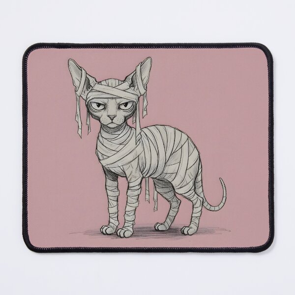 Item preview, The Unimpressed Mummy Sphynx Cat designed and sold by SillyPawsStudio.
