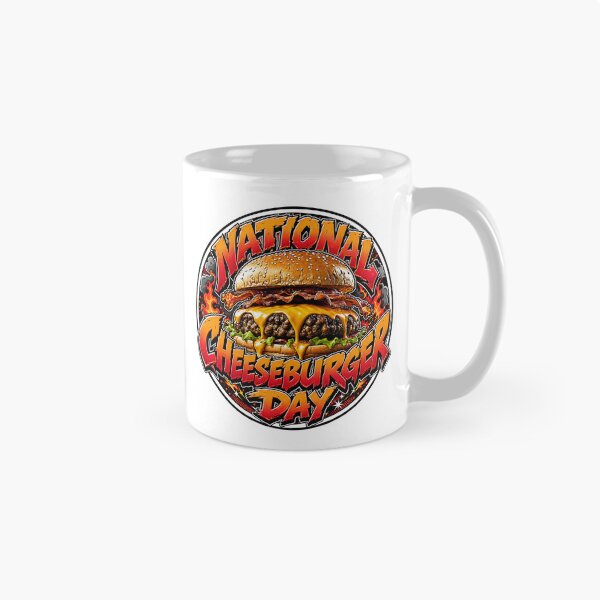 Item preview, National Cheeseburger Day Bacon Burger Foodie Graphic Design designed and sold by Wilcox PhotoArt.