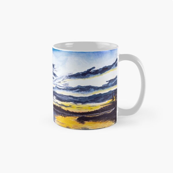 Item preview, French Lake Sunset Painting designed and sold by Stephen Emms.