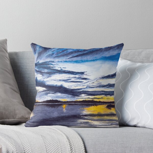 Item preview, French Lake Sunset Painting designed and sold by Stephen Emms.