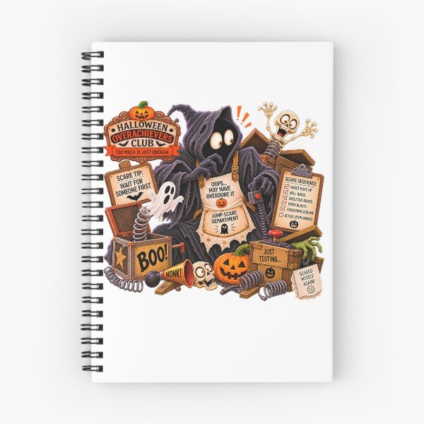Item preview, ⚡HALLOWEEN OVERACHIEVERS CLUB -  Boogeyman’s Jump-Scare Department designed and sold by WheelieGdArt.