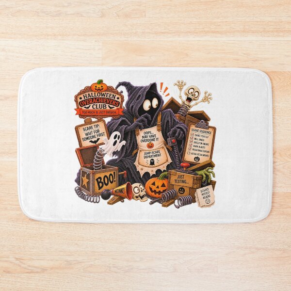 Item preview, ⚡HALLOWEEN OVERACHIEVERS CLUB -  Boogeyman’s Jump-Scare Department designed and sold by WheelieGdArt.