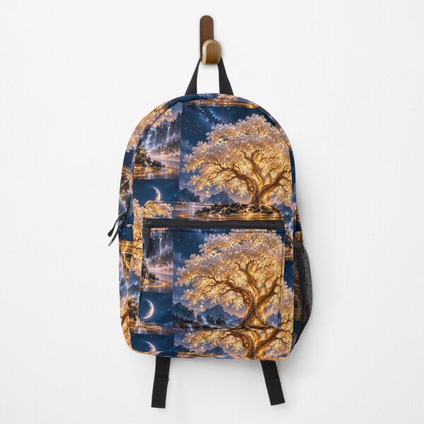Item preview, Celestial Golden Tree of Life – Enchanted Fantasy Landscape designed and sold by CheersTOGETHER.