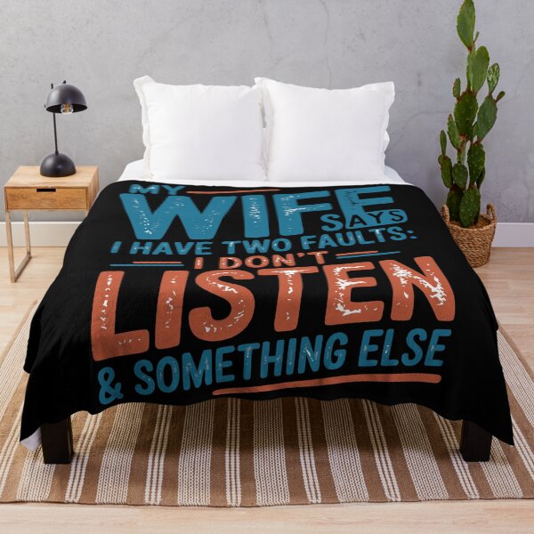 Item preview, My Wife Says I Only Have Two Faults Shirt Funny Husband designed and sold by Colorfulman.