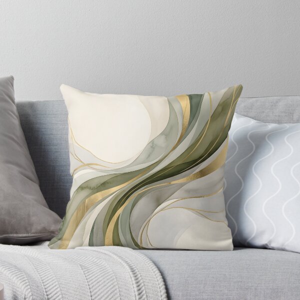 Item preview, Sage Green Fluid Abstract Art designed and sold by hutofdesigns.