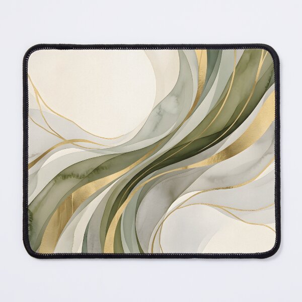 Item preview, Sage Green Fluid Abstract Art designed and sold by hutofdesigns.