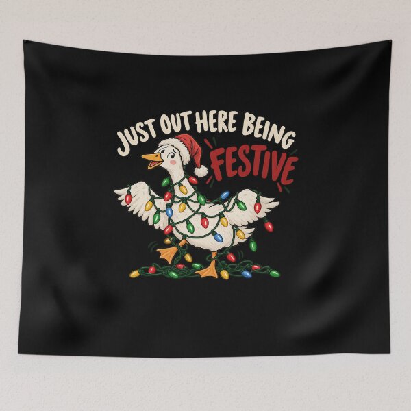 Item preview, Tangled Christmas Lights Goose Holiday Humor designed and sold by AMICO77.