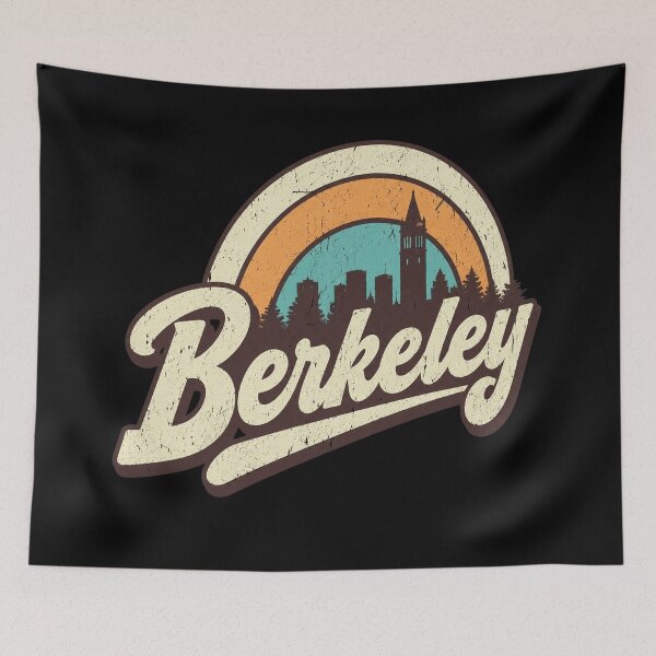 Item preview, Berkeley Retro Skyline designed and sold by eliquistgk.