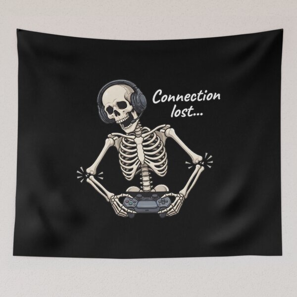 Item preview, Skeleton Lost Connection Gaming Funny Skeleton Design designed and sold by OlyvieArt.