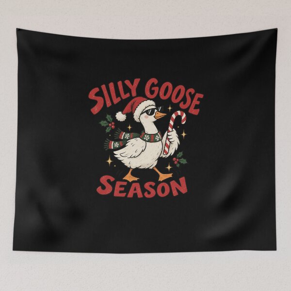 Item preview, Silly Goose Season Christmas Candy Cane Art designed and sold by AMICO77.