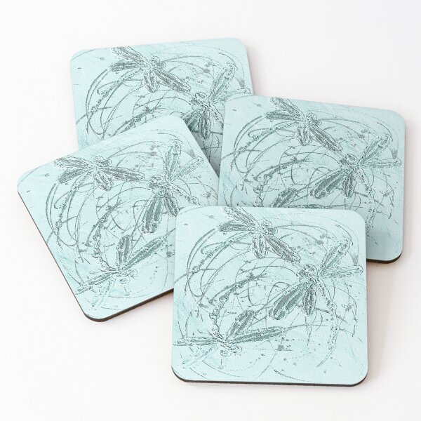 Item preview, Baby Blue Dragonfly Dance designed and sold by lyndseyart.