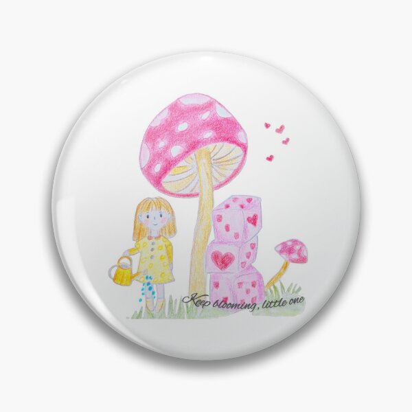 Artikelvorschau, Keep Blooming Little One - Mädchen mit Gießkanne & Riesenpilz entworfen und verkauft von alilu-art .
