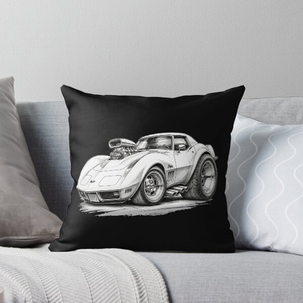 Item preview, 1973 Corvette Stingray Classic American Muscle Car Lineart designed and sold by Wilcox PhotoArt.