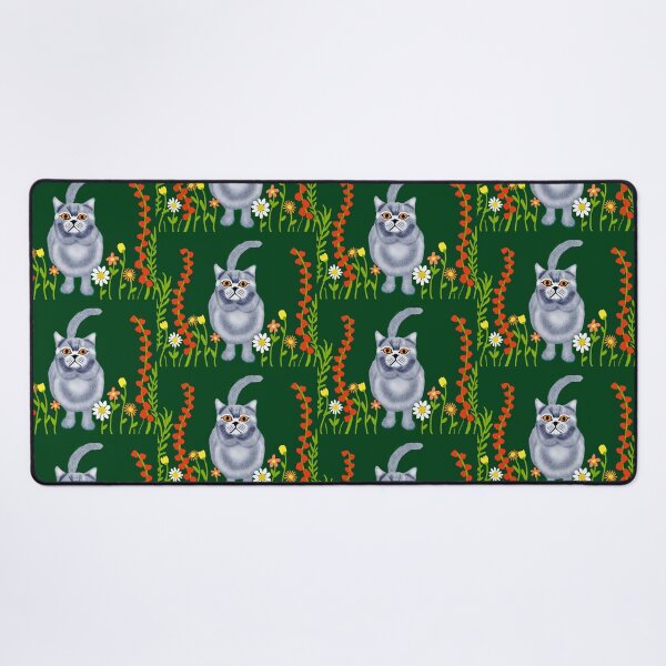 Item preview, Whimsical Cat in a Flower Garden designed and sold by Elaine M Hayward .