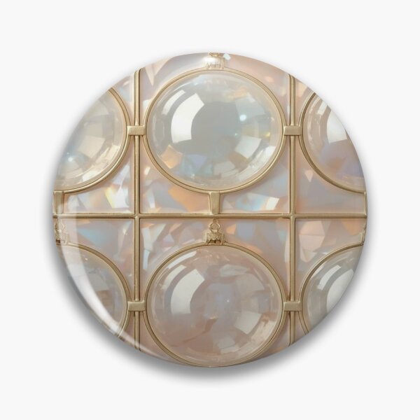 Item preview, Iridescent Glass Spheres in Gold Grid designed and sold by BriSher.