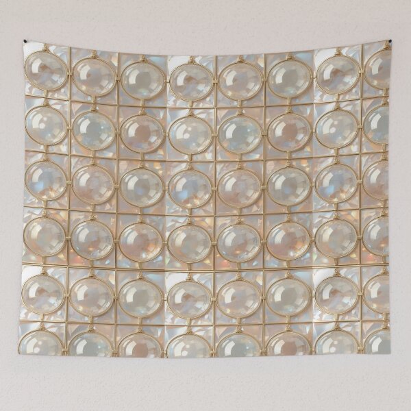 Item preview, Iridescent Glass Spheres in Gold Grid designed and sold by BriSher.
