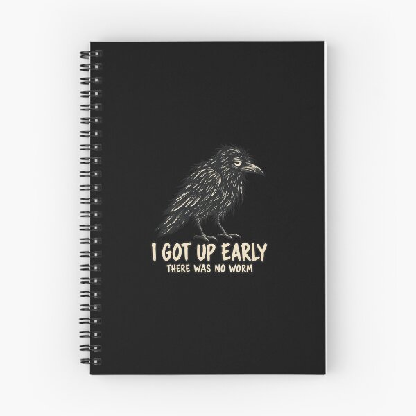 Item preview, Tired Crow Early Bird No Worm Humor designed and sold by AMICO77.
