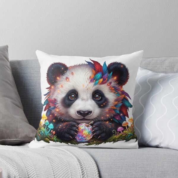 Item preview, Cute Fantasy Panda With Glowing Crystal Apple designed and sold by OlesiaCraft.