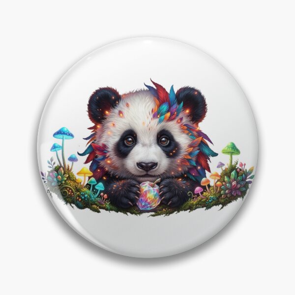 Item preview, Cute Fantasy Panda With Glowing Crystal Apple designed and sold by OlesiaCraft.