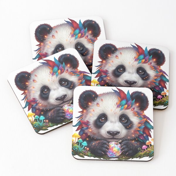 Item preview, Cute Fantasy Panda With Glowing Crystal Apple designed and sold by OlesiaCraft.