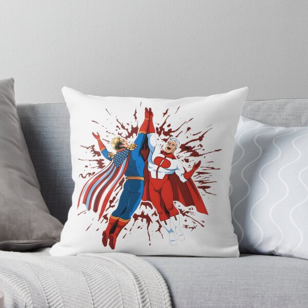 Item preview, Omni Man and Homelander Inspired Comic Book Superheroes Illustration designed and sold by SuperInku.
