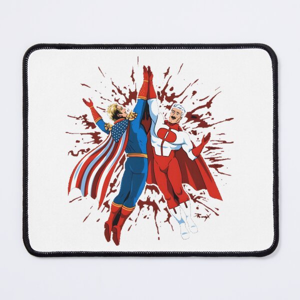 Item preview, Omni Man and Homelander Inspired Comic Book Superheroes Illustration designed and sold by SuperInku.
