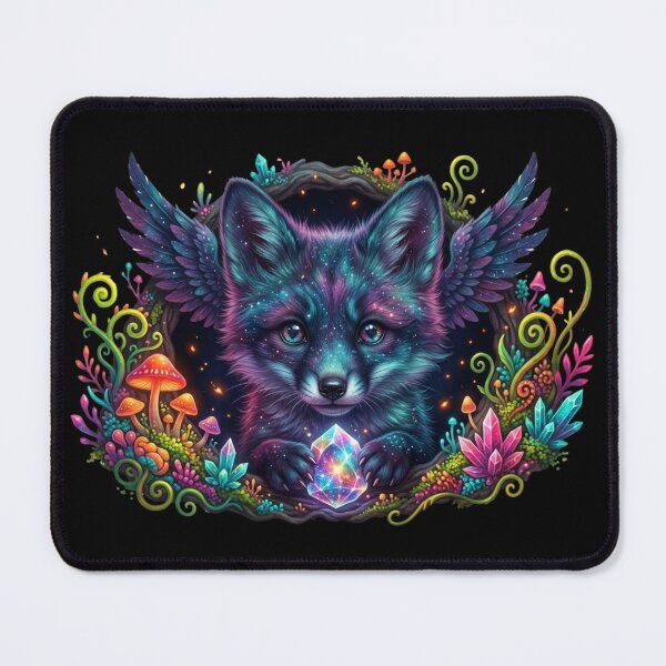 Item preview, Celestial Winged Fox Holding Magic Crystal designed and sold by OlesiaCraft.