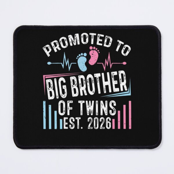 Item preview, Promoted To Big Brother Of Twins Est 2026 Baby Shower designed and sold by alvablakefg.