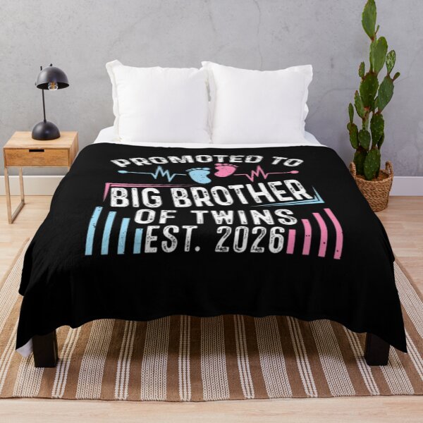 Item preview, Promoted To Big Brother Of Twins Est 2026 Baby Shower designed and sold by alvablakefg.