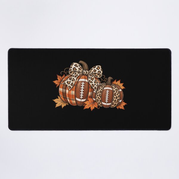 Item preview, Plaid and Leopard Football Pumpkins Fall Art designed and sold by AMICO77.