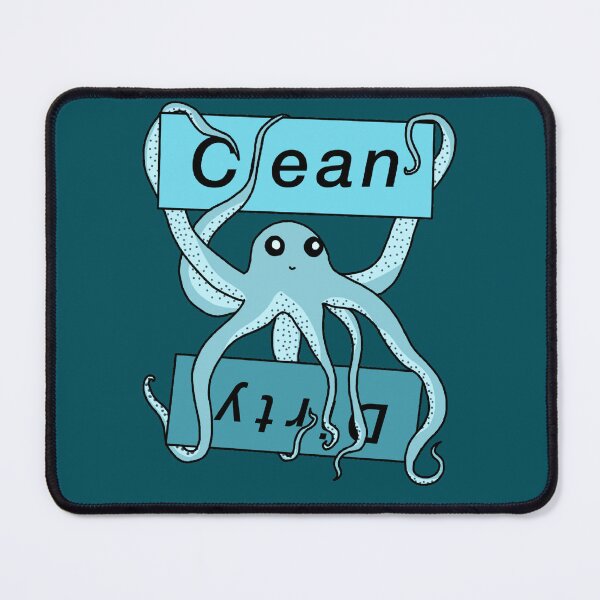 Item preview, Blue Clean and Dirty Octopus Labels designed and sold by Leapingdoe.