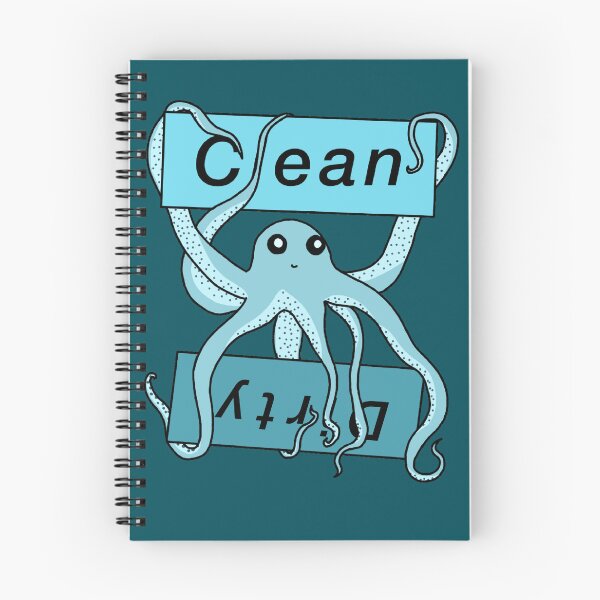 Item preview, Blue Clean and Dirty Octopus Labels designed and sold by Leapingdoe.