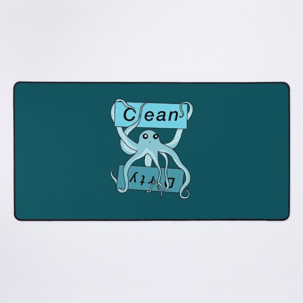 Item preview, Blue Clean and Dirty Octopus Labels designed and sold by Leapingdoe.