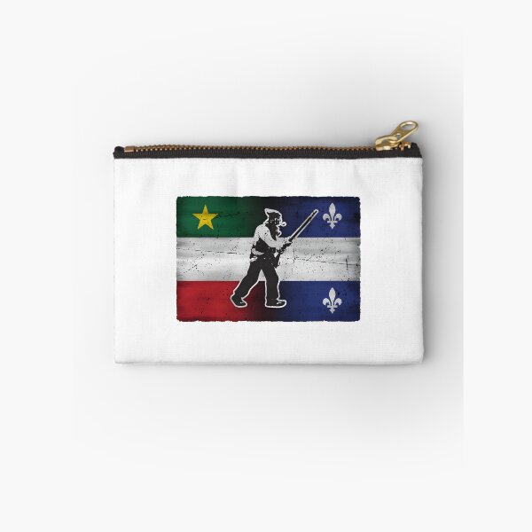 Item preview, Quebec Flag Grunge Style with Patriote Star and Henri Julien Old Patriot Rebellion Design designed and sold by richard143.