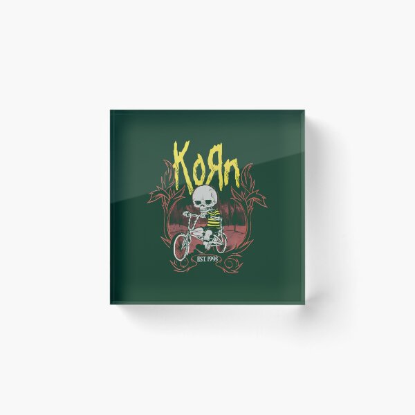 Item preview, Korn Nu Metal Band Skeleton Bike Ride Vintage Rock designed and sold by ForestHomeDe.